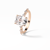 4.0 CT Cushion Cut Dainty Style Moissanite Engagement Ring 17