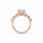 4.0 CT Cushion Cut Dainty Style Moissanite Engagement Ring 10