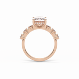 4.0 CT Cushion Cut Dainty Style Moissanite Engagement Ring 10