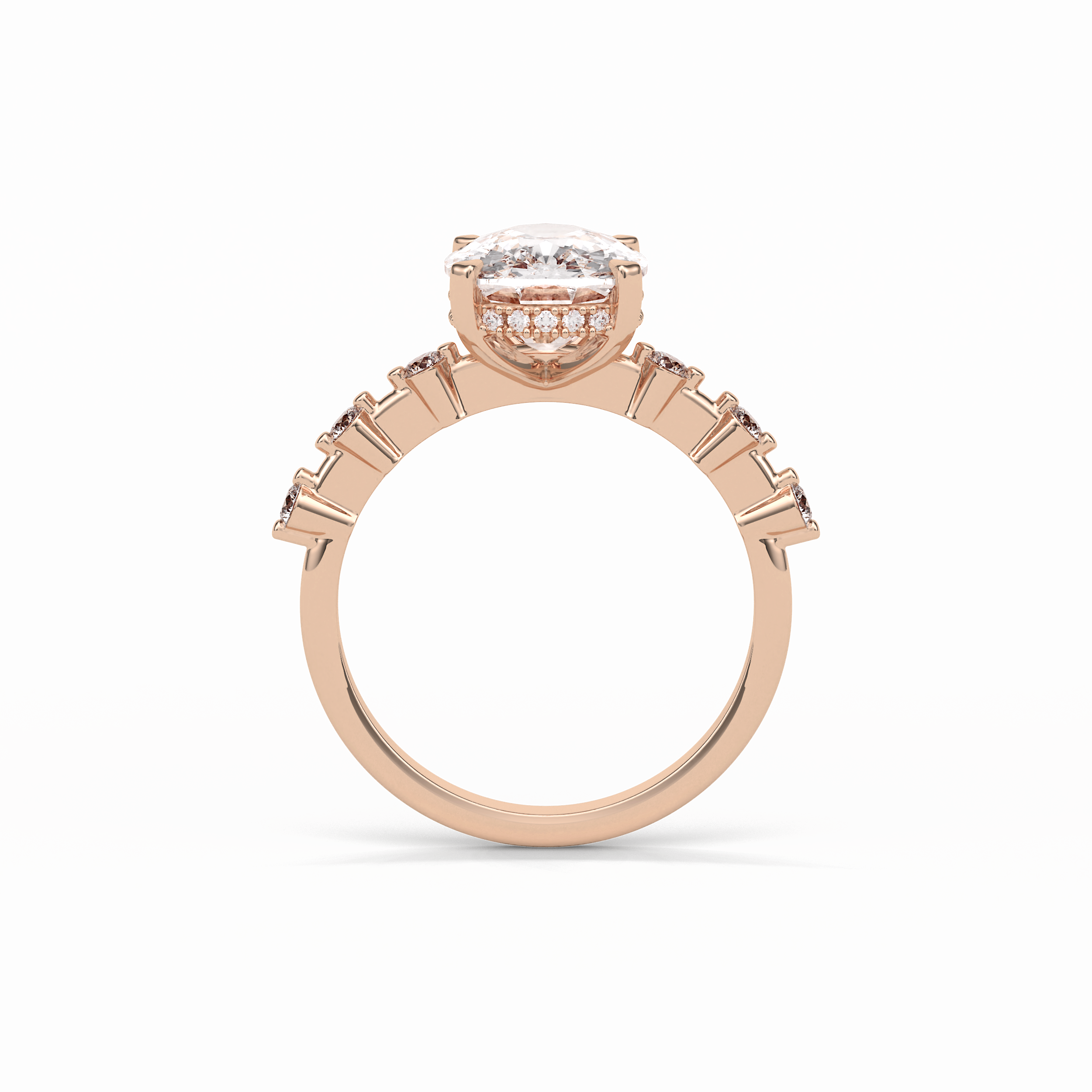 4.0 CT Cushion Cut Dainty Style Moissanite Engagement Ring 10