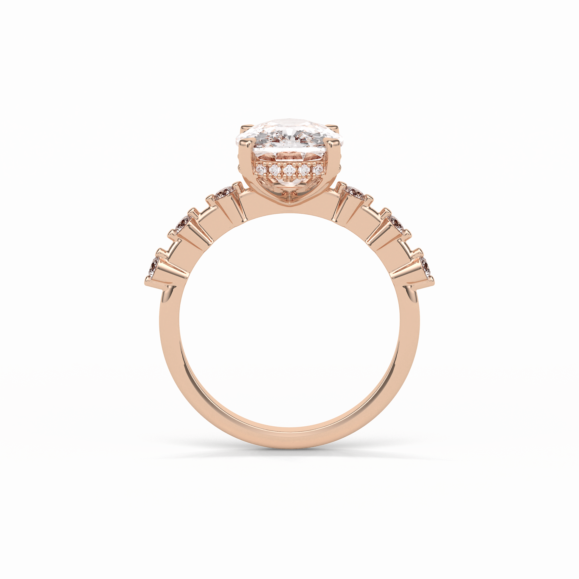 4.0 CT Cushion Cut Dainty Style Moissanite Engagement Ring 10