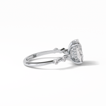 4.0 CT Cushion Cut Dainty Style Moissanite Engagement Ring 6