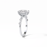 4.0 CT Cushion Cut Dainty Style Moissanite Engagement Ring 3