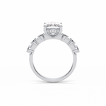 4.0 CT Cushion Cut Dainty Style Moissanite Engagement Ring 5
