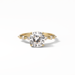 2.15 CT Cushion Cut Dainty & Hidden Halo Style Moissanite Engagement Rings 8