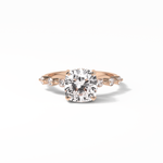2.15 CT Cushion Cut Dainty & Hidden Halo Style Moissanite Engagement Rings 16