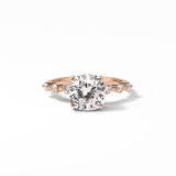 2.15 CT Cushion Cut Dainty & Hidden Halo Style Moissanite Engagement Rings 16
