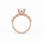 2.15 CT Cushion Cut Dainty & Hidden Halo Style Moissanite Engagement Rings 9