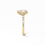 1.93 CT Pear Cut Dainty Style Moissanite Engagement Ring 17