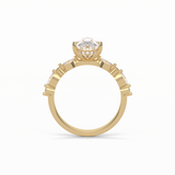 1.93 CT Pear Cut Dainty Style Moissanite Engagement Ring 20