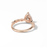 1.93 CT Pear Cut Dainty Style Moissanite Engagement Ring 9