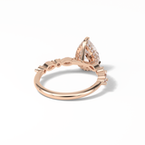 1.93 CT Pear Cut Dainty Style Moissanite Engagement Ring 9