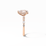1.93 CT Pear Cut Dainty Style Moissanite Engagement Ring 11