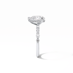 1.93 CT Pear Cut Dainty Style Moissanite Engagement Ring 5