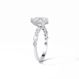 1.93 CT Pear Cut Dainty Style Moissanite Engagement Ring 6