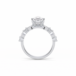 1.93 CT Pear Cut Dainty Style Moissanite Engagement Ring 2