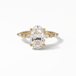 4.0 CT Oval Cut Dainty & Hidden Halo Style Moissanite Engagement Ring 15