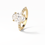 4.0 CT Oval Cut Dainty & Hidden Halo Style Moissanite Engagement Ring 20
