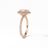 1.91 CT Oval Cut Pave & Halo Style Moissanite Engagement Ring 9