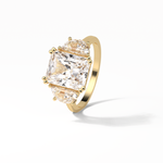 3.24 CT Radiant Cut Three Stone Style Moissanite Engagement Ring 12