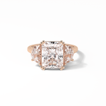 3.24 CT Radiant Cut Three Stone Style Moissanite Engagement Ring 8