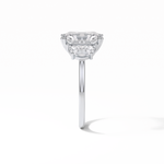 3.24 CT Radiant Cut Three Stone Style Moissanite Engagement Ring 2