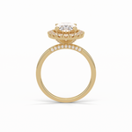 3.15 CT Oval Cut Solitaire Style Moissanite Engagement Ring 17