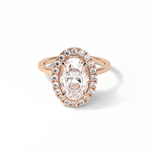 3.15 CT Oval Cut Solitaire Style Moissanite Engagement Ring 15