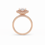 3.15 CT Oval Cut Solitaire Style Moissanite Engagement Ring 12