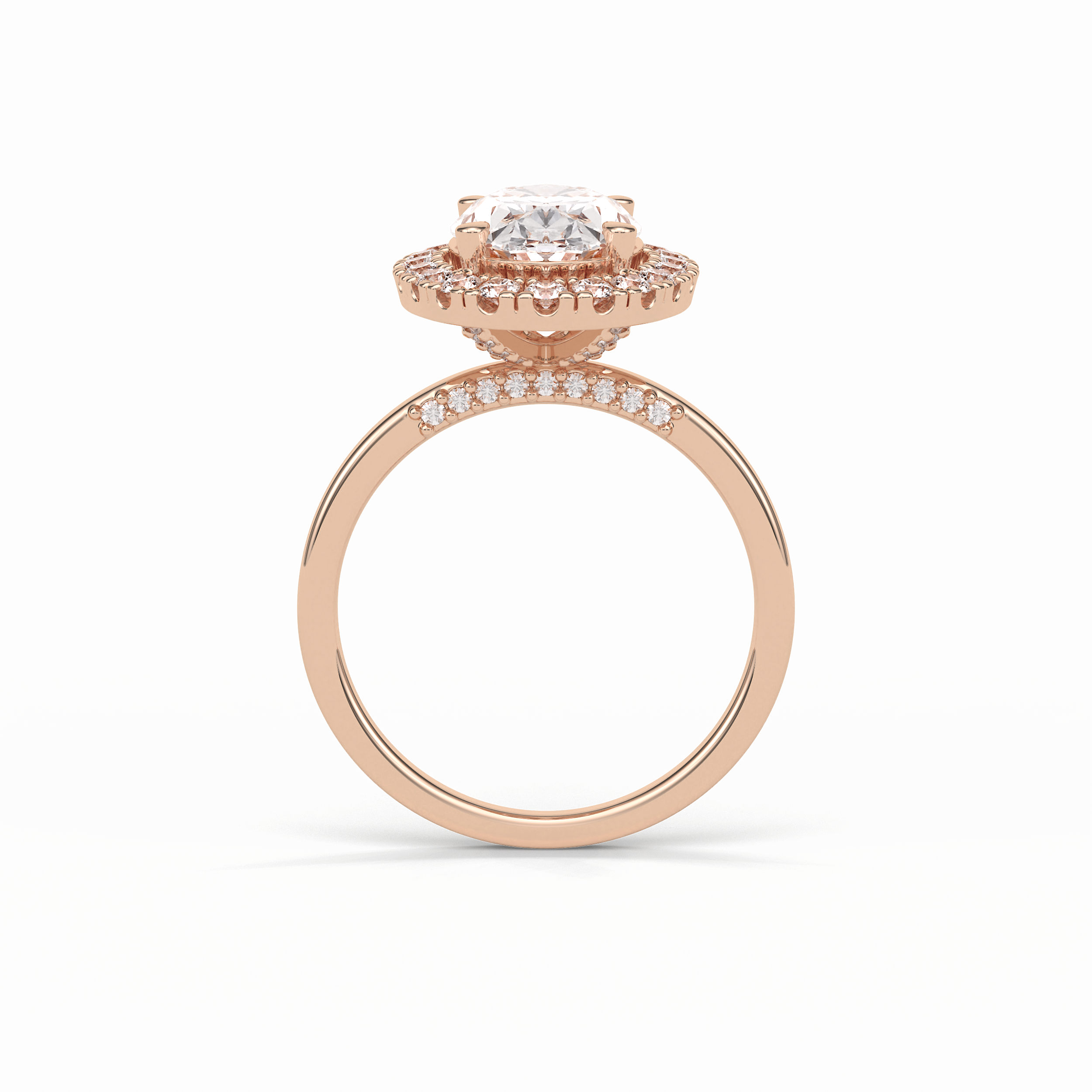 3.15 CT Oval Cut Solitaire Style Moissanite Engagement Ring 12