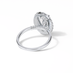 3.15 CT Oval Cut Solitaire Style Moissanite Engagement Ring 2