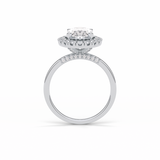 3.15 CT Oval Cut Solitaire Style Moissanite Engagement Ring 7