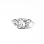 1.33 CT Oval Cut Cluster Style Moissanite Engagement Rings 1