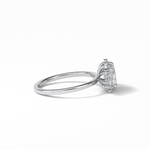 1.33 CT Oval Cut Cluster Style Moissanite Engagement Rings 2