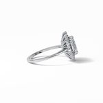 1.91 CT Oval Cut Halo Style Moissanite Engagement Ring 3