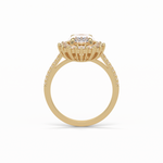 1.91 CT Oval Cut Halo Moissanite Engagement Ring 32