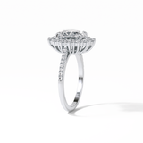 1.91 CT Oval Cut Halo Moissanite Engagement Ring 26