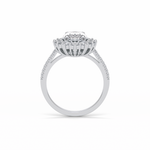1.91 CT Oval Cut Halo Moissanite Engagement Ring 28