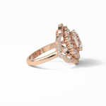 1.91 CT Oval Cut Halo Style Moissanite Engagement Ring 14