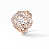 1.91 CT Oval Cut Halo Style Moissanite Engagement Ring 10