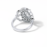 1.91 CT Oval Cut Halo Style Moissanite Engagement Ring 7