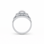 1.91 CT Oval Cut Halo Style Moissanite Engagement Ring 6