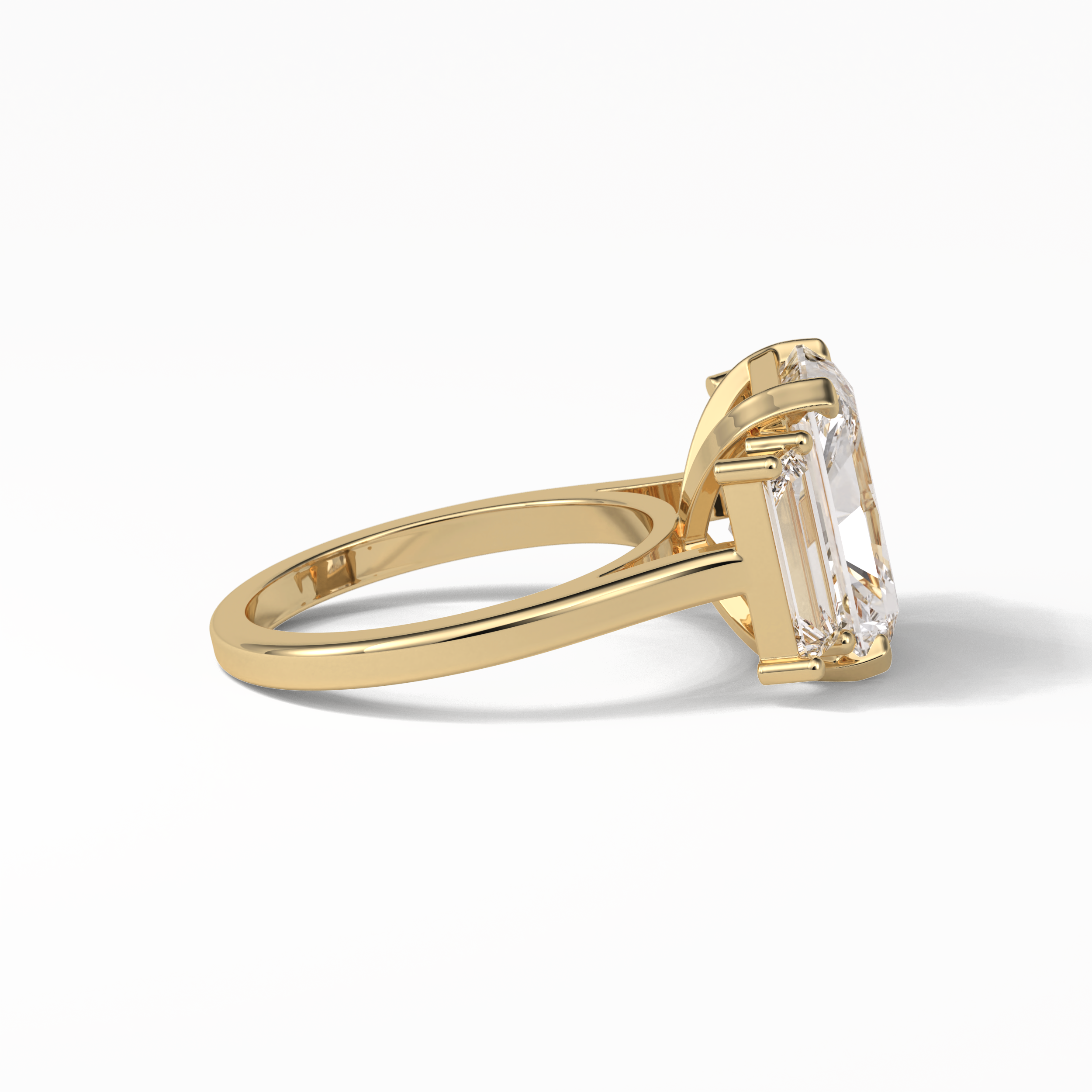 6.2 CT Radiant Cut Three Stones Style Moissanite Engagement Ring 20