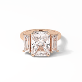 6.2 CT Radiant Cut Three Stones Style Moissanite Engagement Ring 15