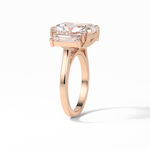 6.2 CT Radiant Cut Three Stones Style Moissanite Engagement Ring 14
