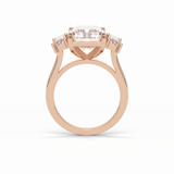 6.2 CT Radiant Cut Three Stones Style Moissanite Engagement Ring 10