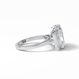 6.2 CT Radiant Cut Three Stones Style Moissanite Engagement Ring 7