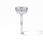6.2 CT Radiant Cut Three Stones Style Moissanite Engagement Ring 2