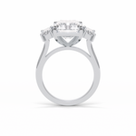 6.2 CT Radiant Cut Three Stones Style Moissanite Engagement Ring 5