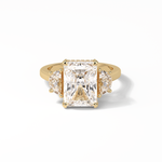4.76 CT Radiant Cut Three Stones Style Moissanite Engagement Ring 15
